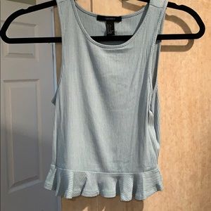 Forever 21 light blue high neck crop top!